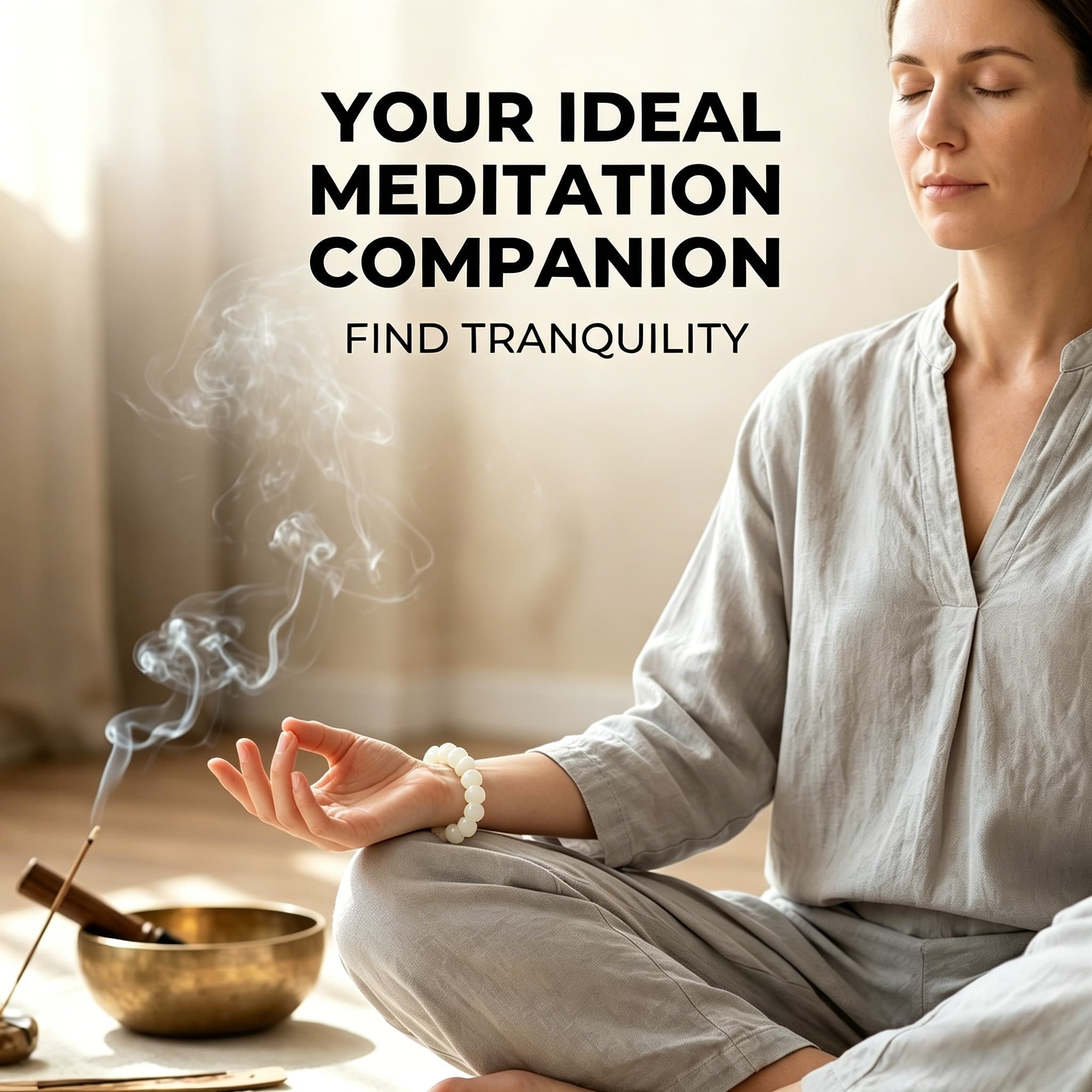 Zen Awakening | Natural White Bodhi Seed Bracelet for Mindfulness & Inner Peace (His & Hers)