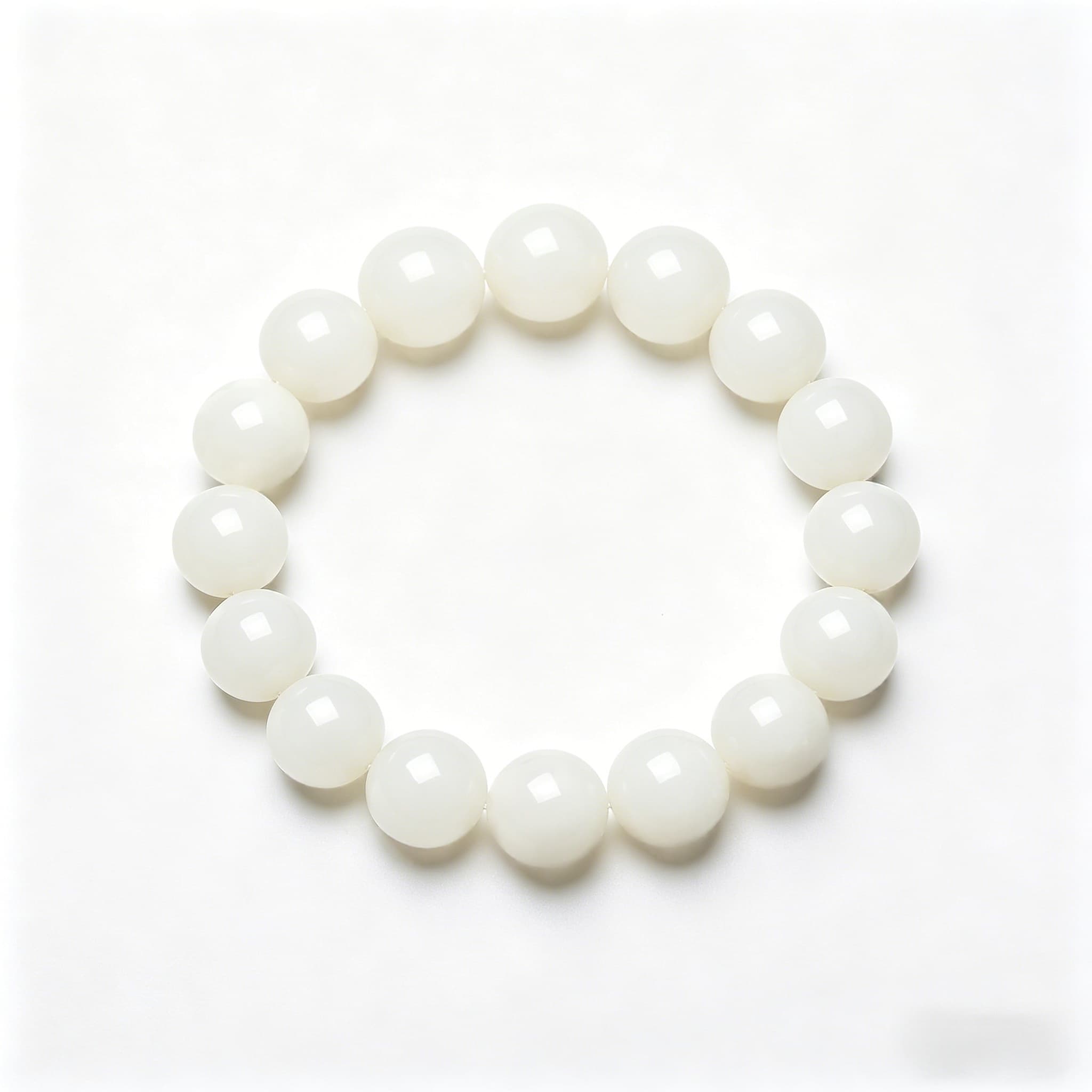 Zen Awakening | Natural White Bodhi Seed Bracelet for Mindfulness & Inner Peace (His & Hers)