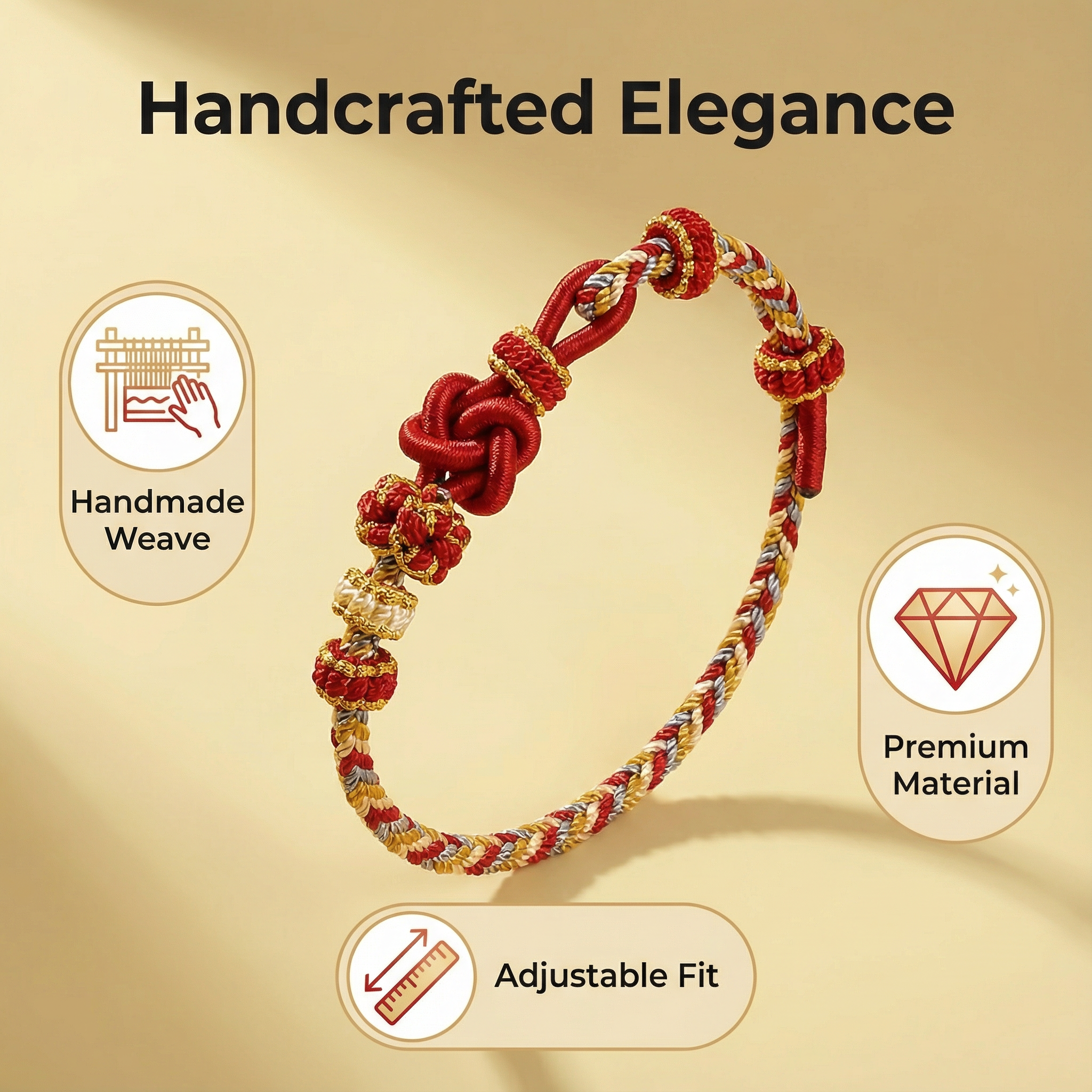 Handcrafted Protection & Fortune Bracelet