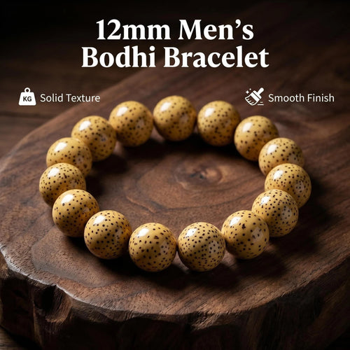 Natural Star Moon Bodhi Seed Bracelet | Premium Aged Ivory Meditation Mala | Boho Zen Jewelry