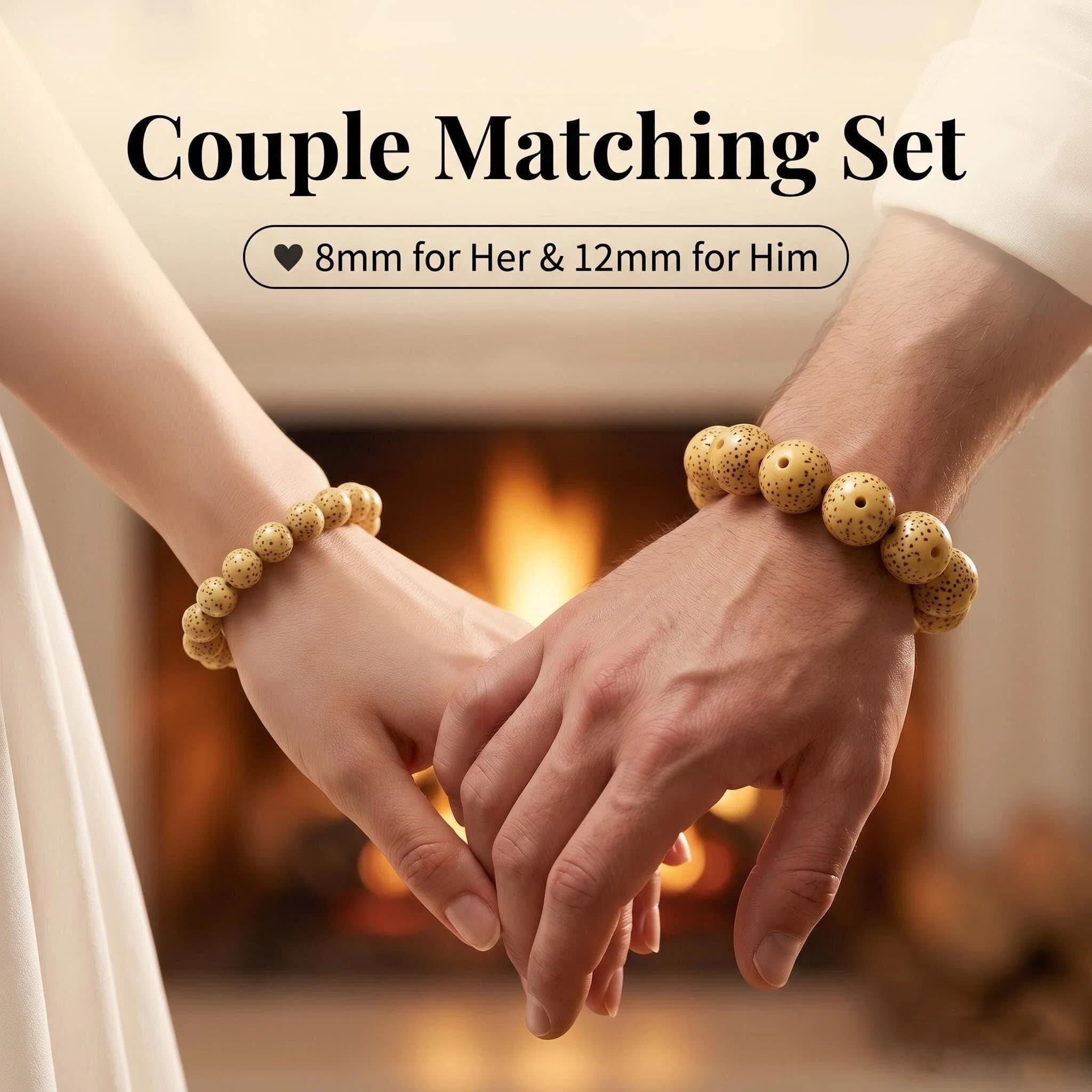 Natural Star Moon Bodhi Seed Bracelet | Premium Aged Ivory Meditation Mala | Boho Zen Jewelry